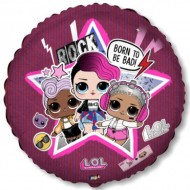 LOL Surprise Rock Born To Be Bad Birthday Balloon